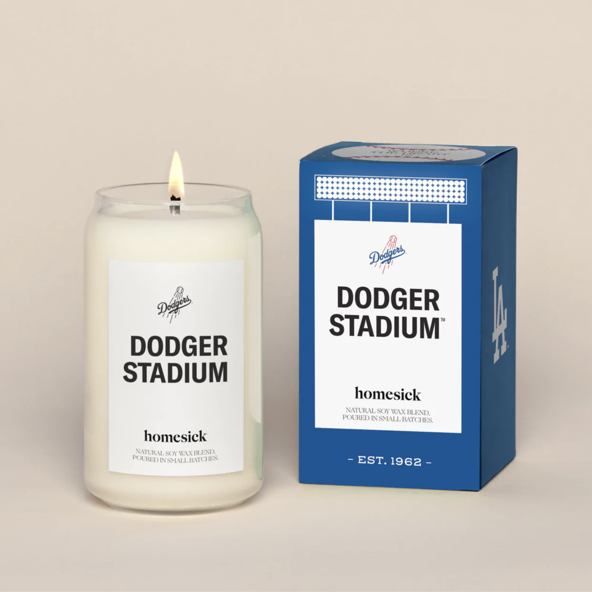 homesick dodger stadium candle